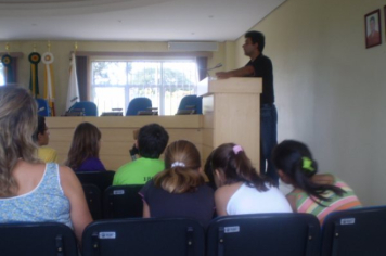 Foto - Visitação de Estudantes na Câmara de Vereadores em 18/03/2010.
